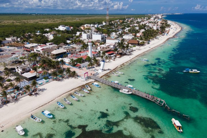 Puerto Morelos, Mexiko, Karibik, Strand